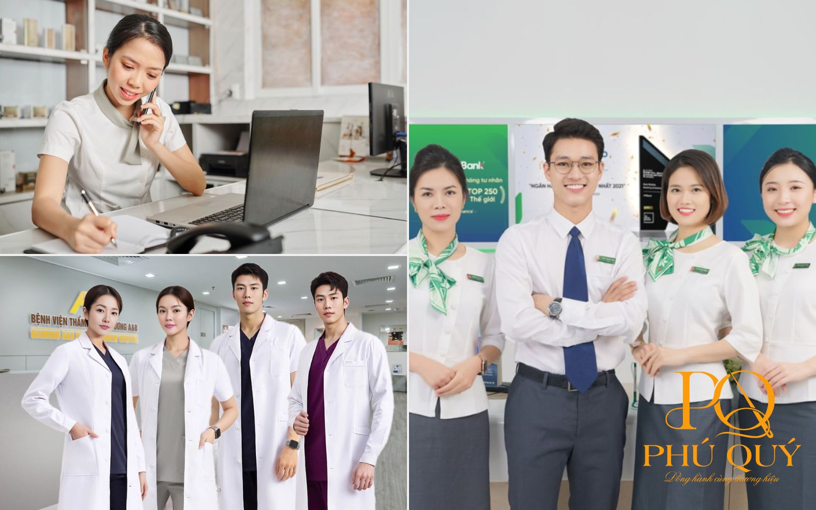 Các ngành nghề phù hợp may áo đồng phục màu trắng