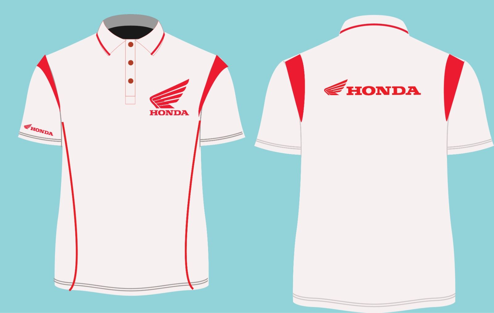 Áo thun Honda cổ trụ