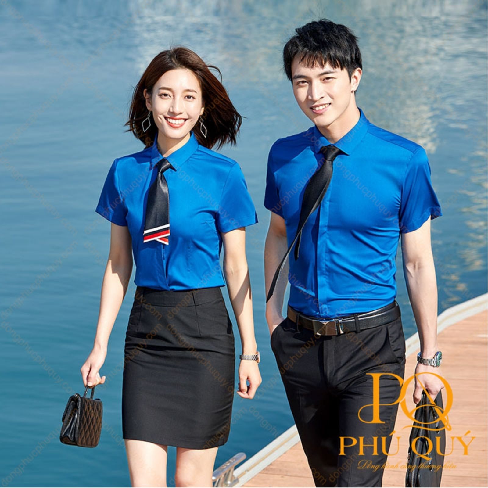 áo đồng phục sơ mi form ôm body