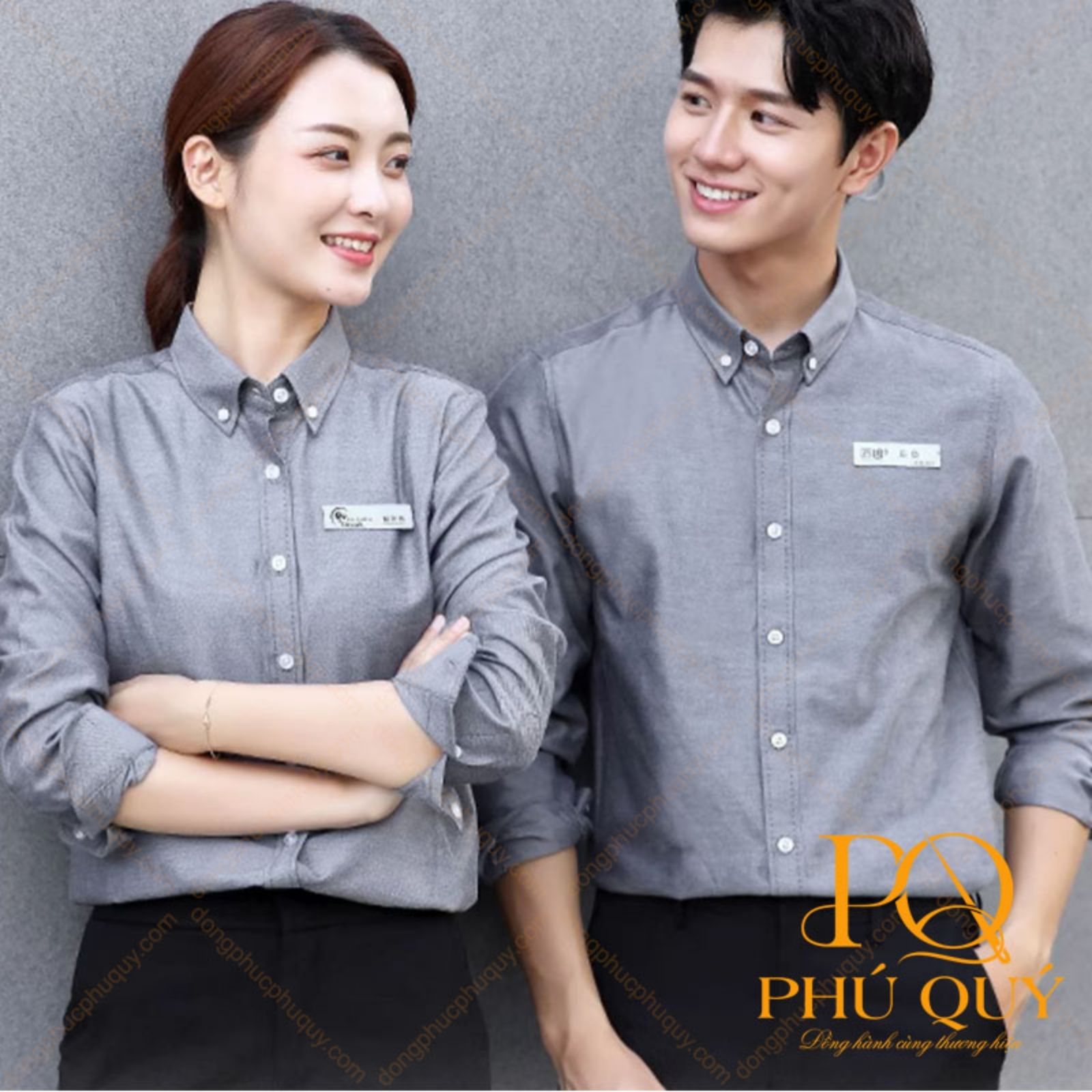 mẫu áo sơ mi đồng phục công ty đẹp