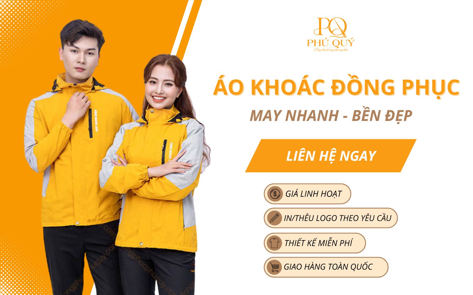 Đồng phục Phú Quý - Xưởng may áo khoác bảo hộ lao động giá rẻ uy tín