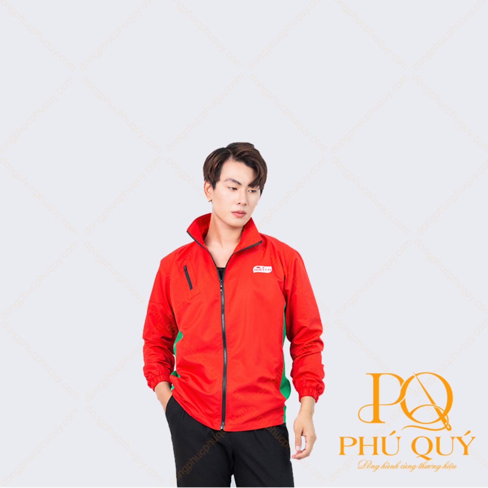 làm áo khoác đồng phục không có nón