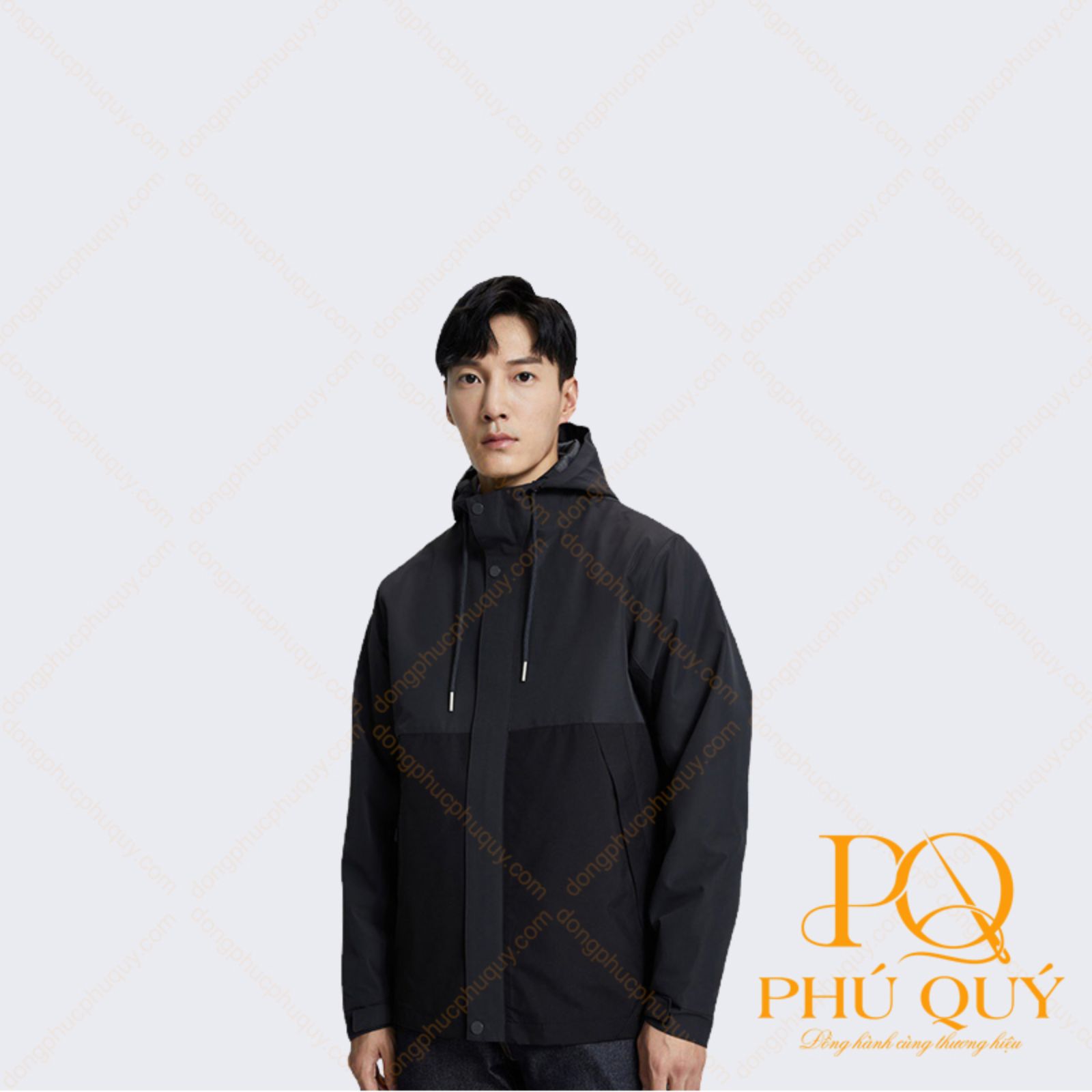 may áo khoác đồng phục trơn