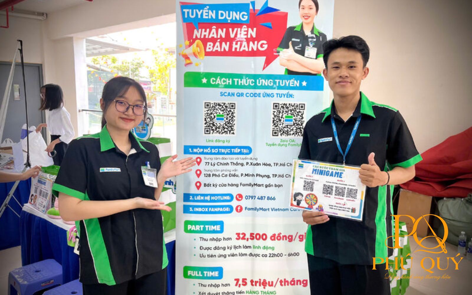 Thiết kế mẫu mã uniform của cửa hàng tiện lợi FamilyMart
