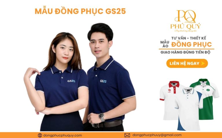 Mẫu đồng phục GS25 thiết kế đẹp, chuyên nghiệp cho nhân viên cửa hàng
