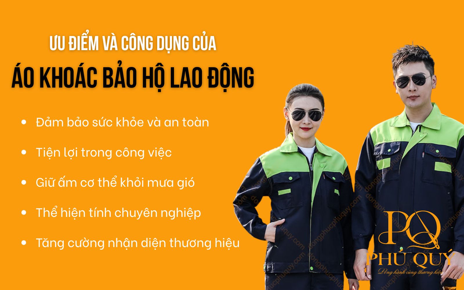 Ưu điểm khi may áo khoác bảo hộ lao động