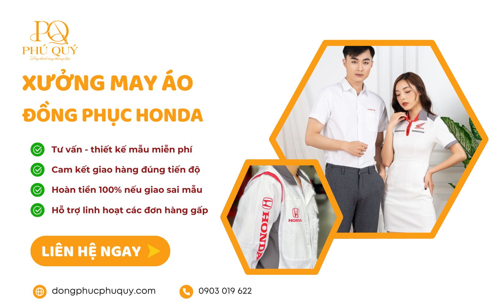 mua áo đồng phục honda, đặt may số lượng giá sỉ