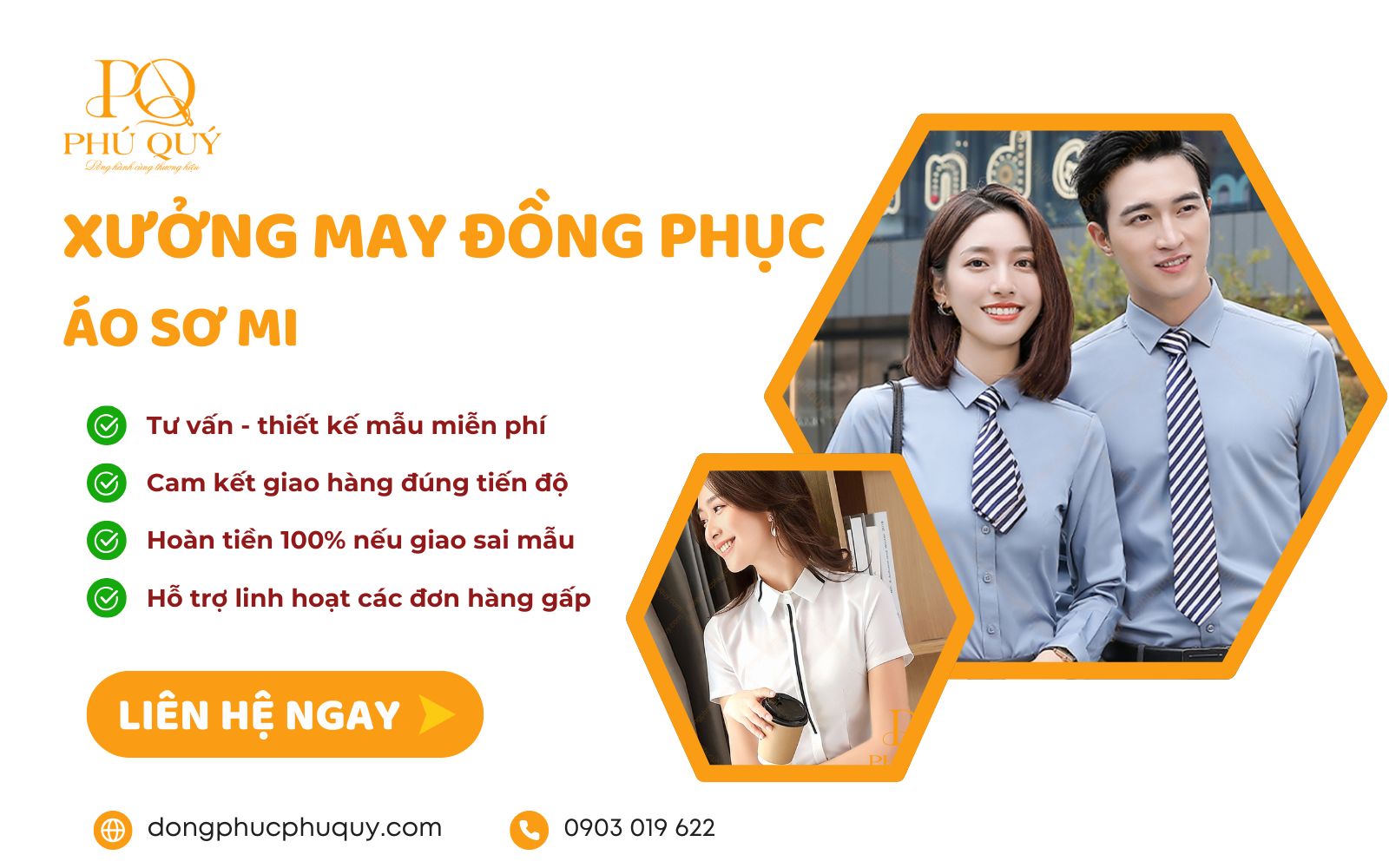 xưởng may áo sơ mi đồng phục