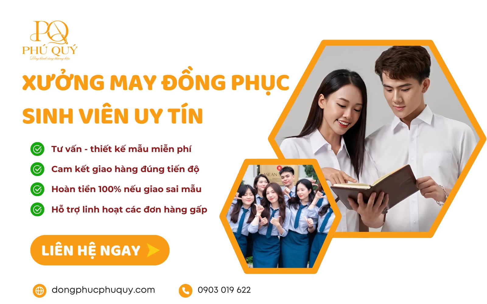 Phú Quý nhận may đồng phục các trường Đại học, Cao đẳng Việt Nam theo yêu cầu