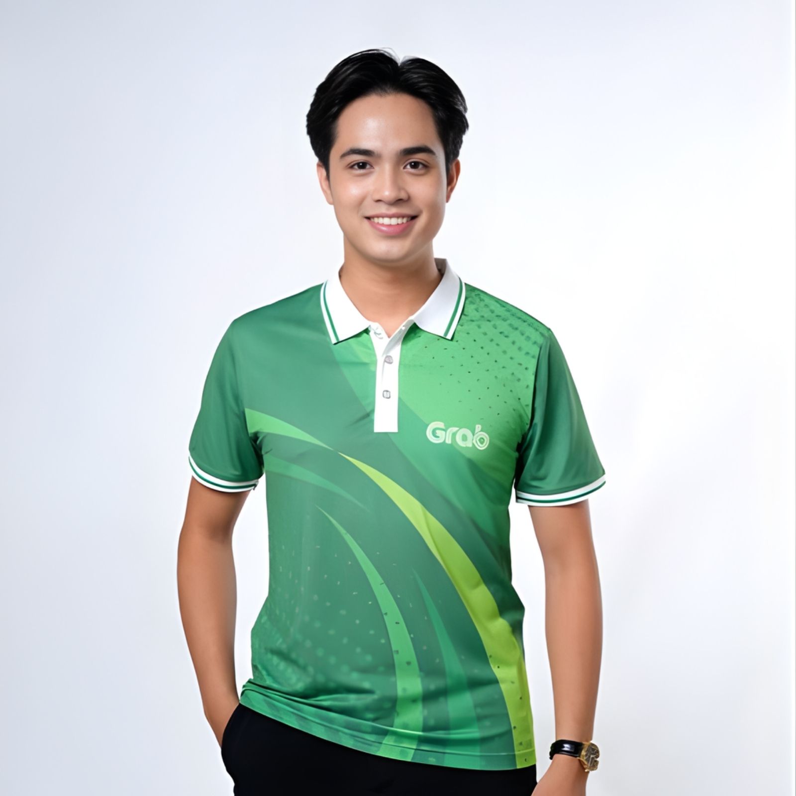 Áo polo trắng xanh Áo polo trắng xanh