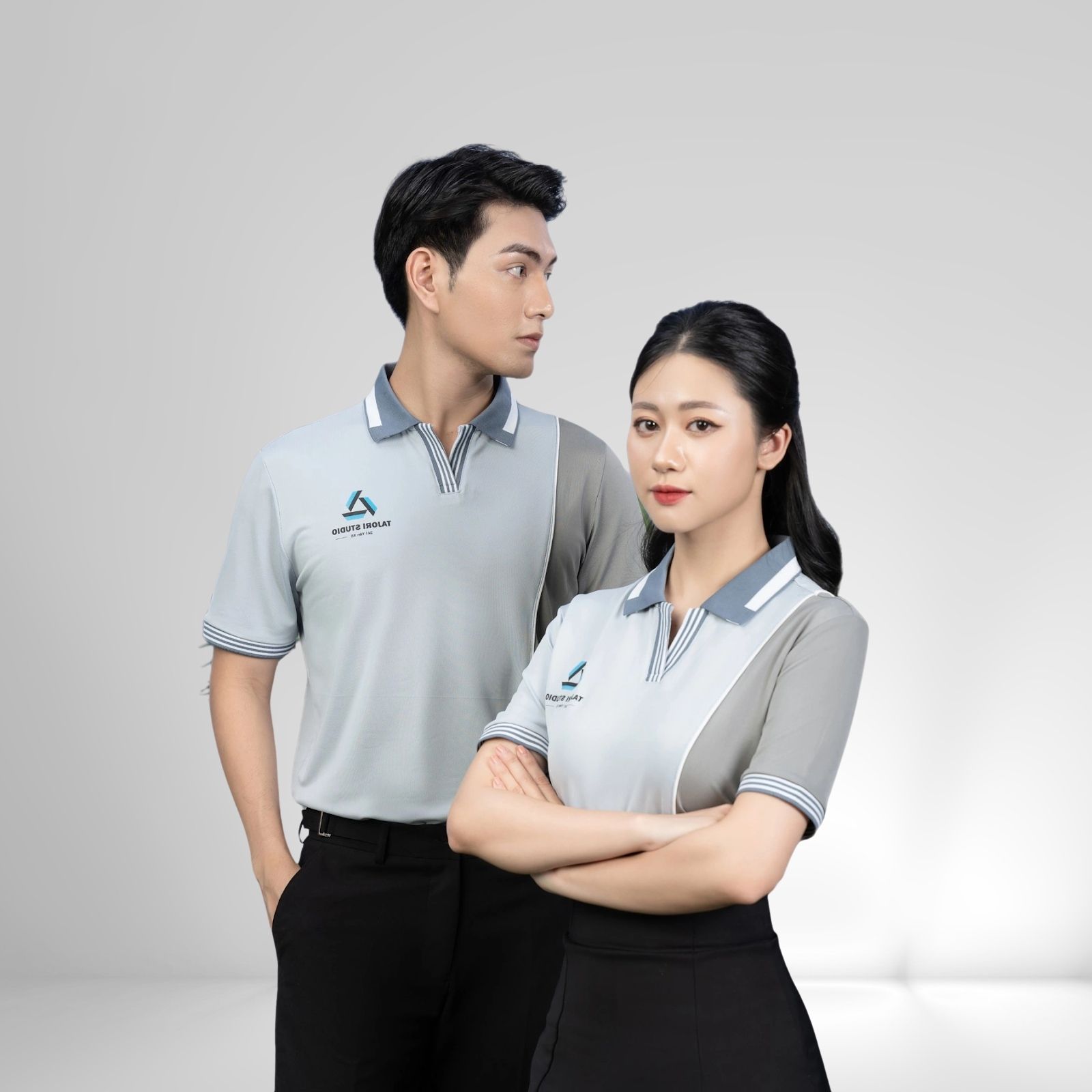 Áo thun đồng phục studio cổ polo