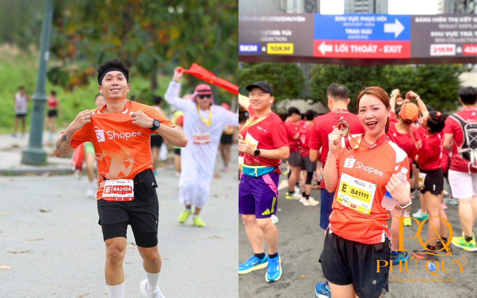 Đồng phục nhân viên Shopee tham gia sự kiện