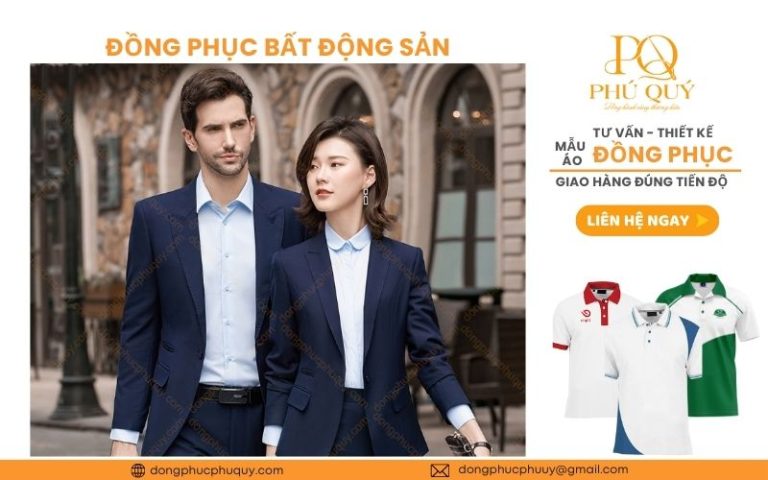 Xưởng may đồng phục công ty bất động sản chuyên nghiệp, uy tín, chất lượng cao