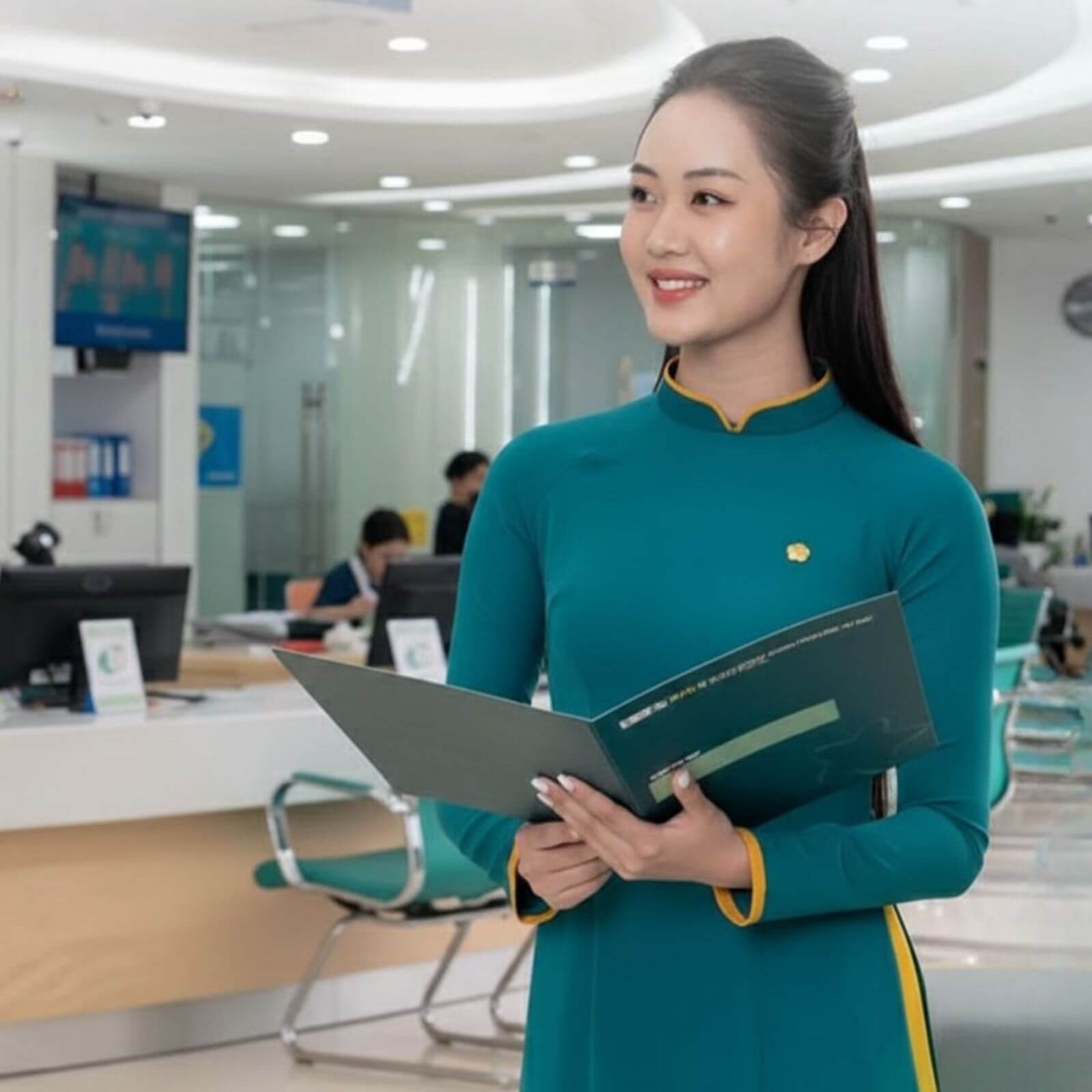 Áo dài đồng phục BIDV