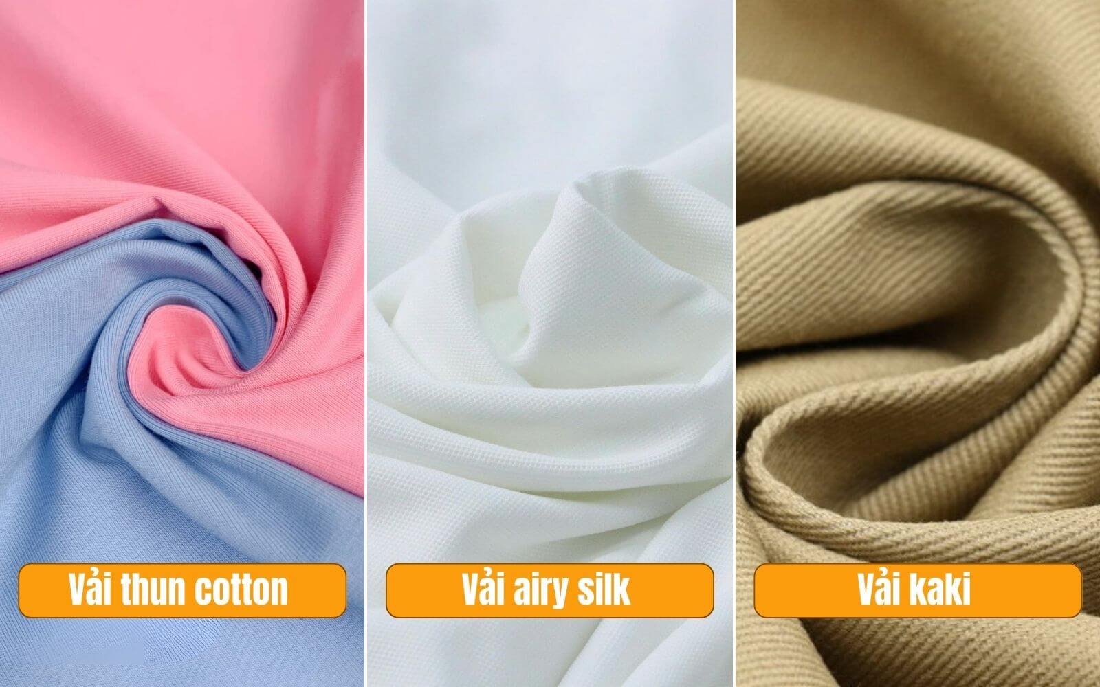 Chất liệu may áo đồng phục công ty VNPT