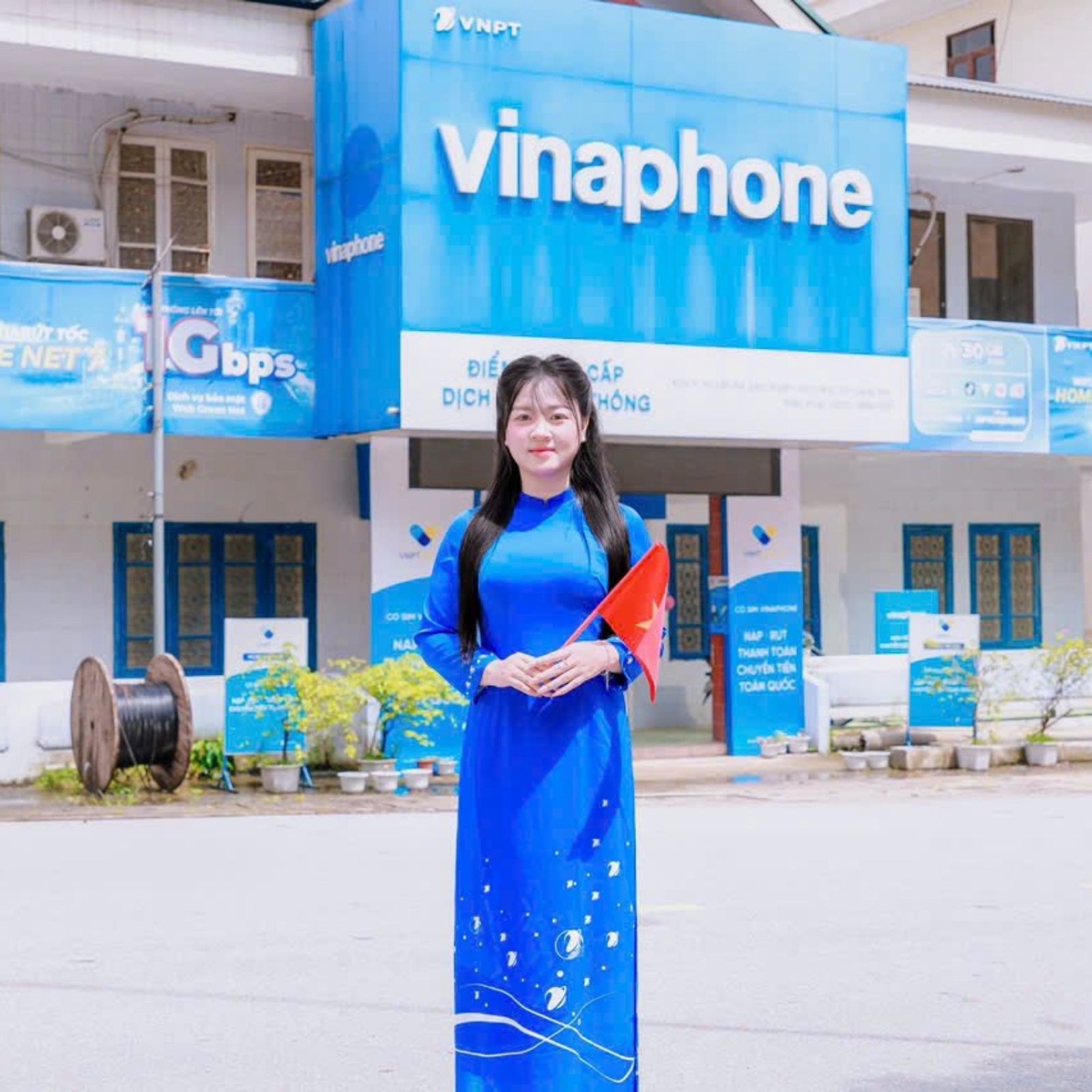 áo dài đồng phục công ty VNPT