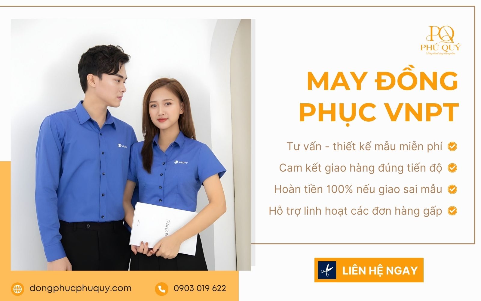 Phú Quý may đồng phục VNPT