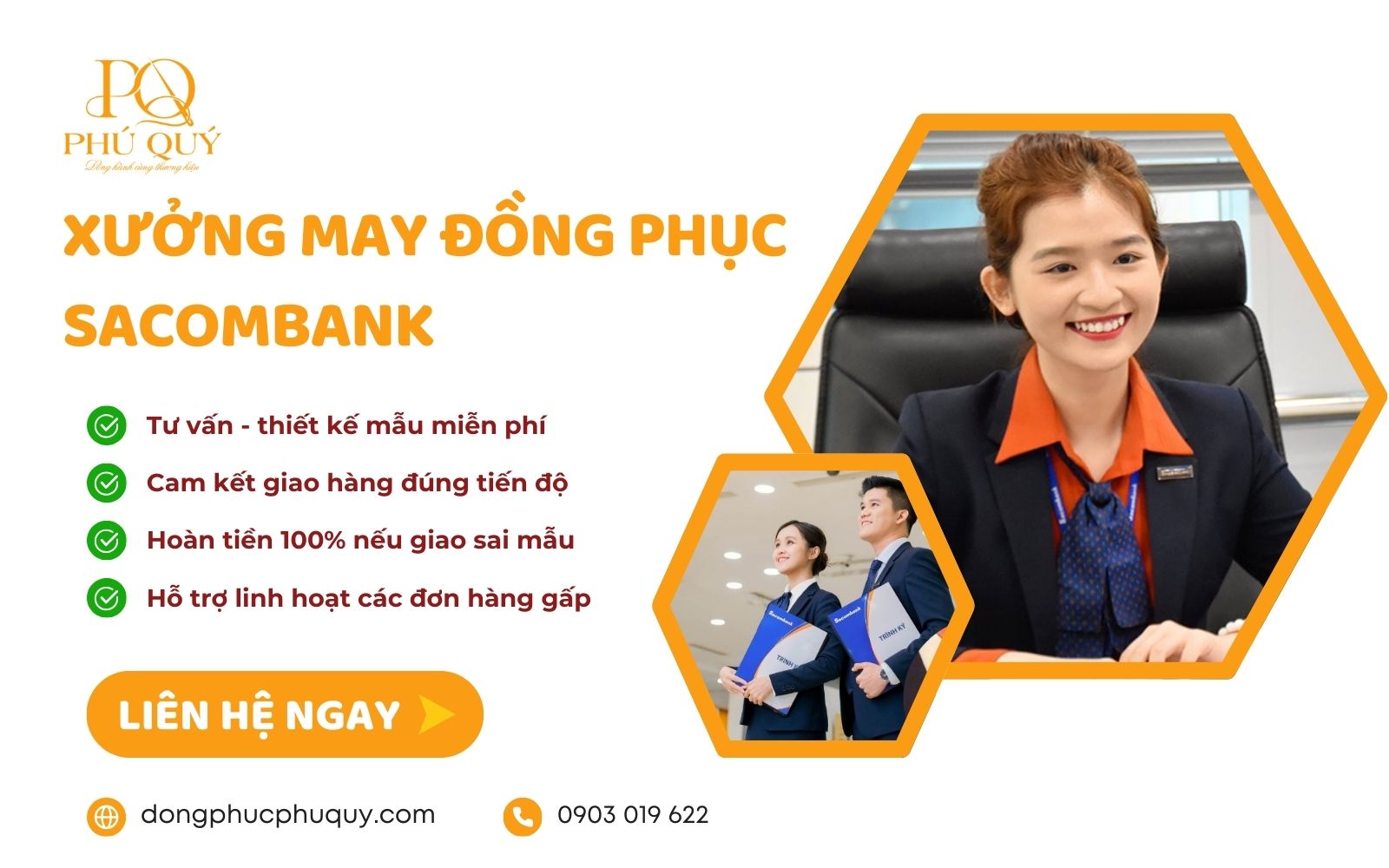 Đặt may áo đồng phục Sacombank Đặt may áo đồng phục Sacombank