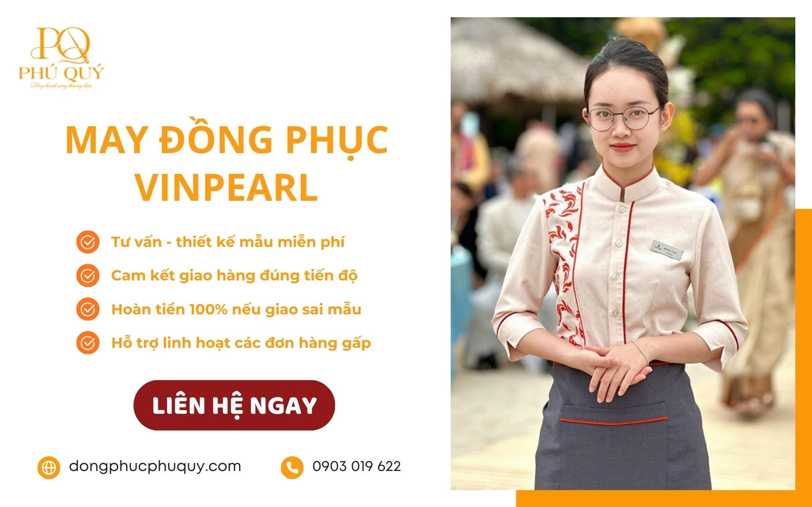 May đồng phục Vinpearl tại Phú Quý