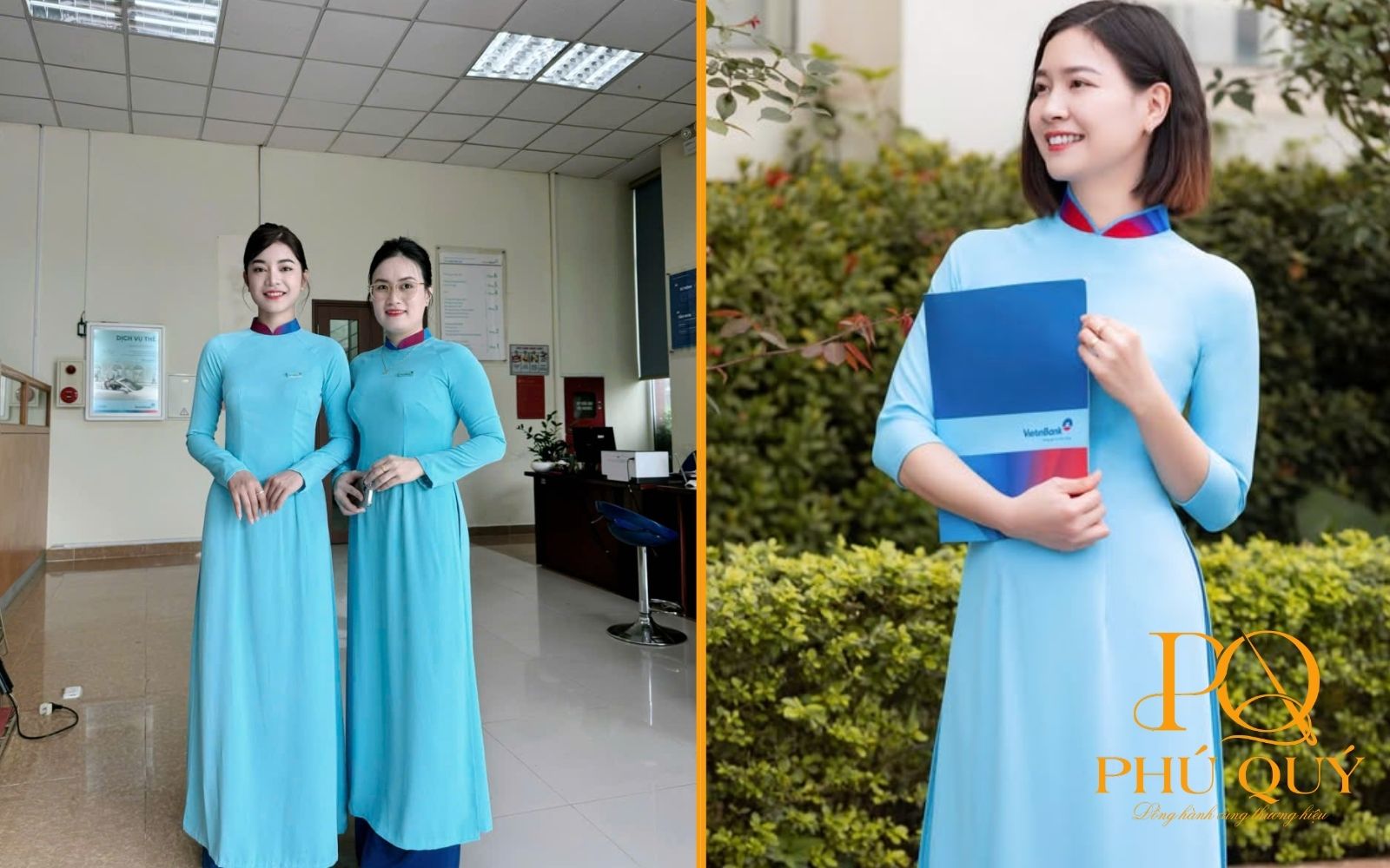 Áo dài đồng phục Vietinbank