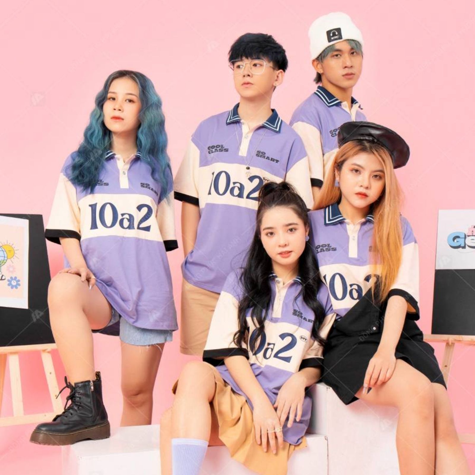 Đồng phục màu tím cho nhóm