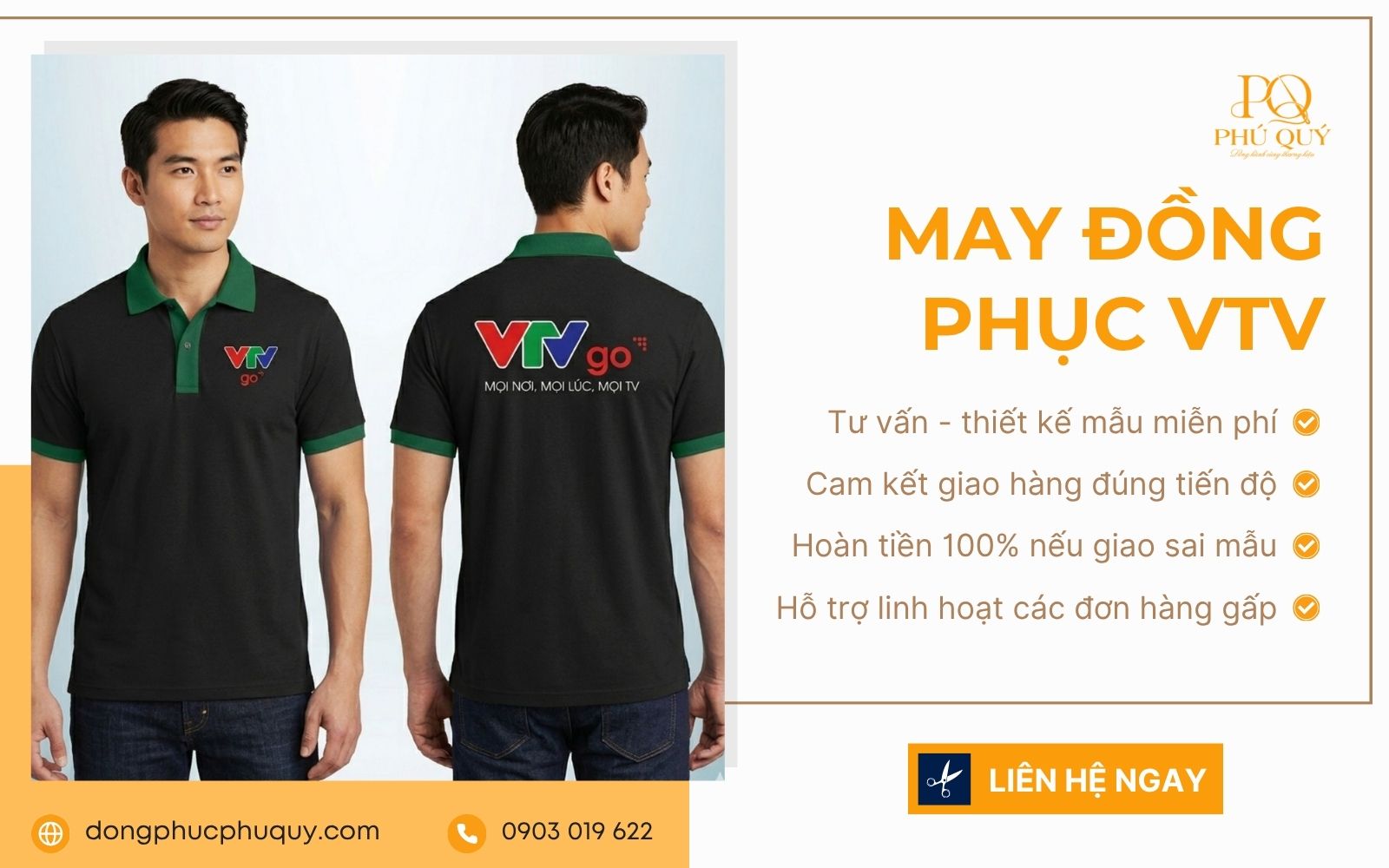 May đồng phục đài truyền hình VTV