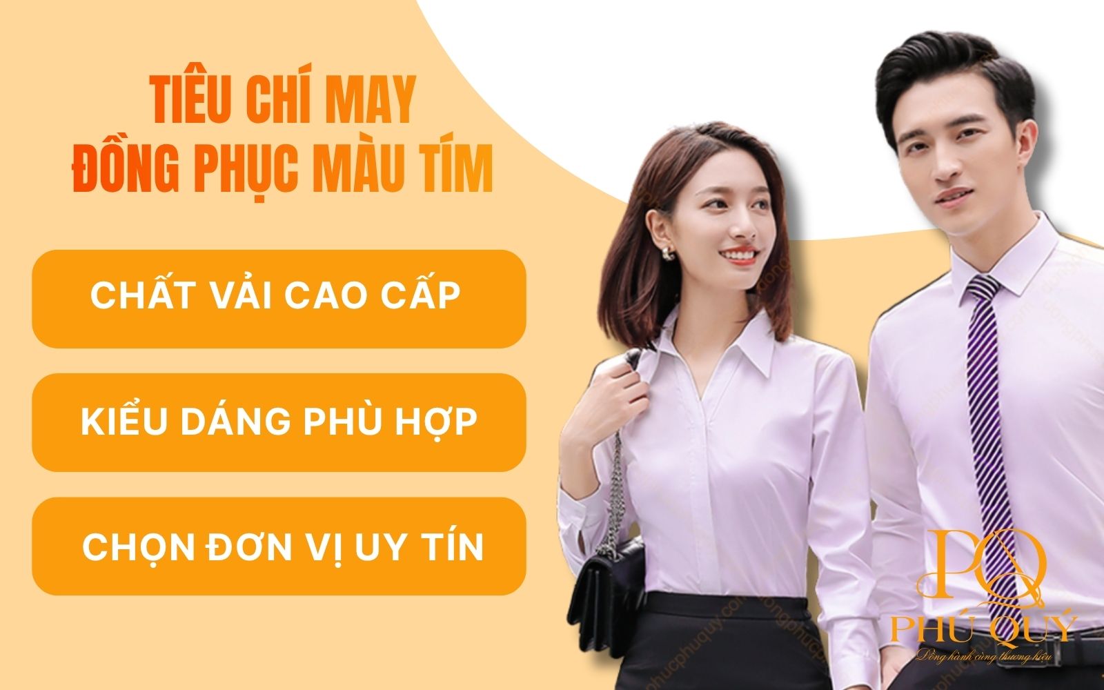 Lưu ý may đồng phục màu tím