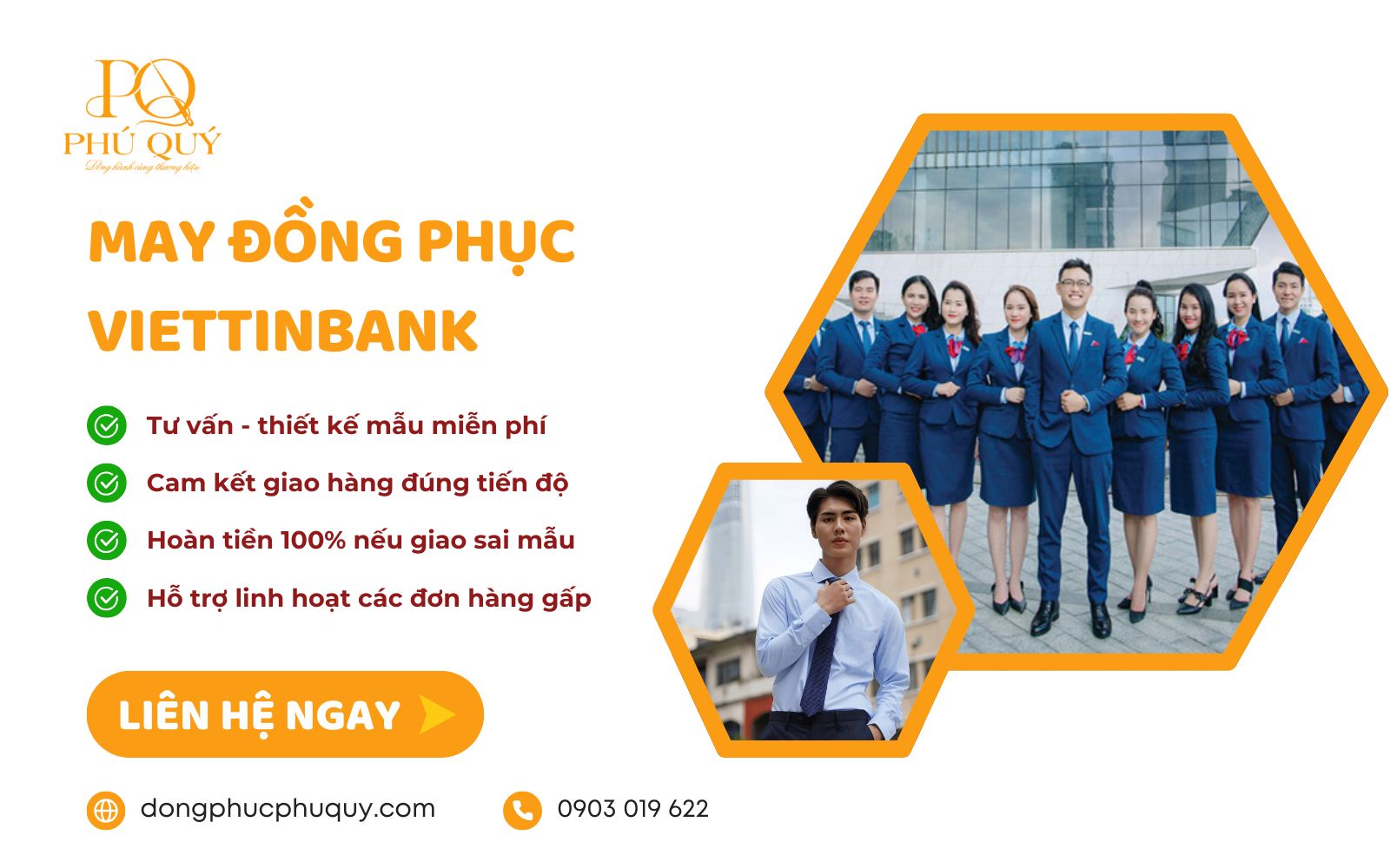 May đồng phục Vietinbank tại Phú Quý