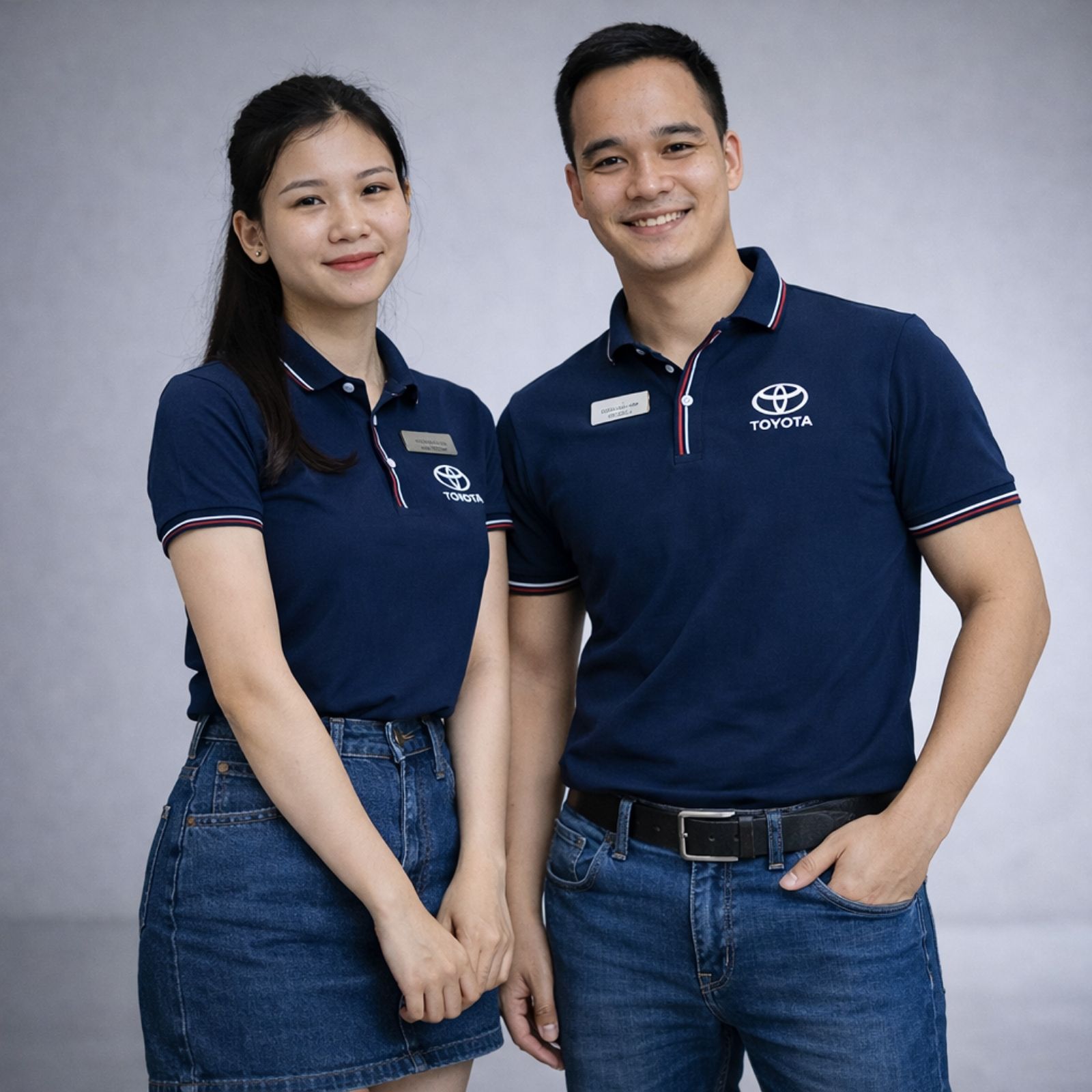 Áo Toyota thể hiện sự chuyên nghiệp