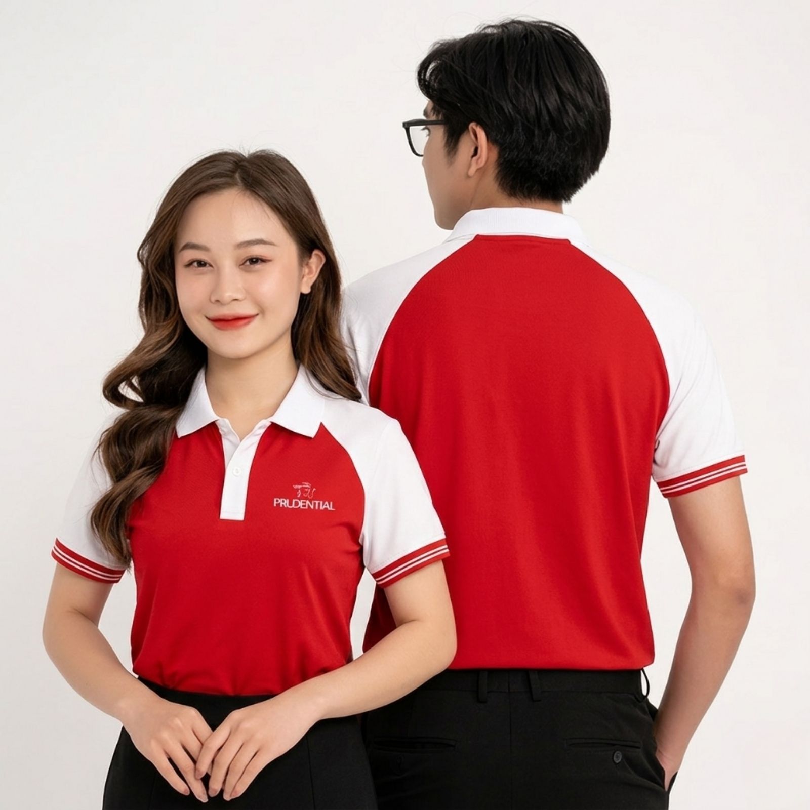 Thiết kế áo đồng phục Prudential đặc trưng