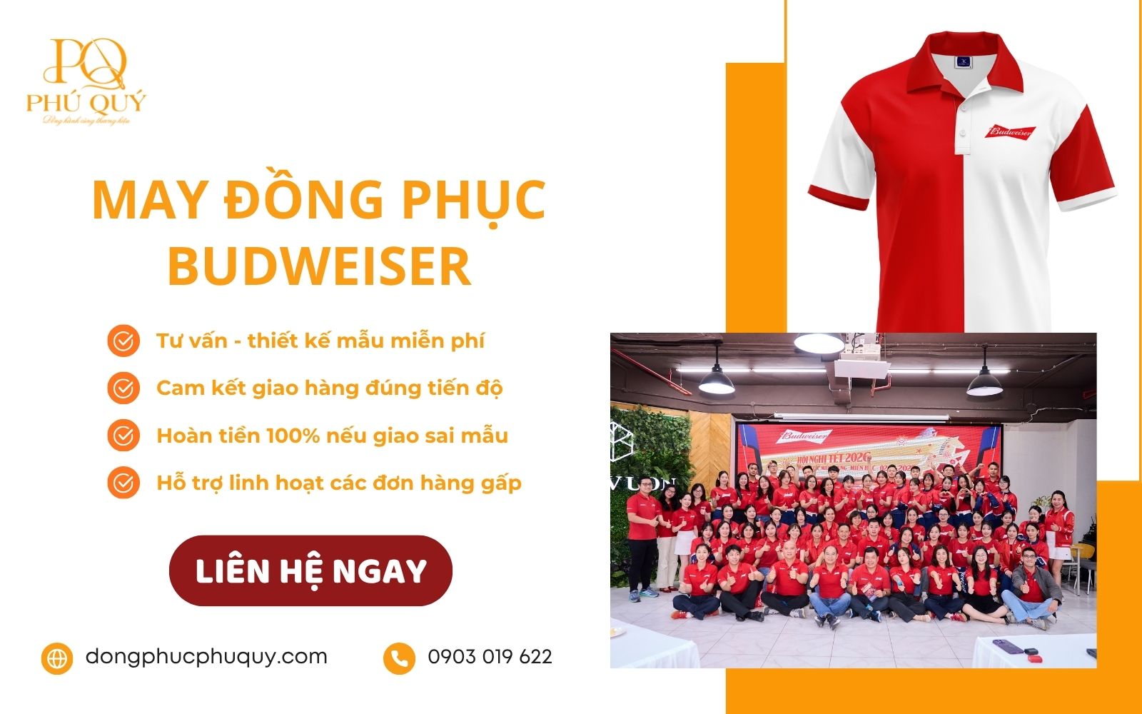 Đặt may trang phục ngành bia tại Phú Quý