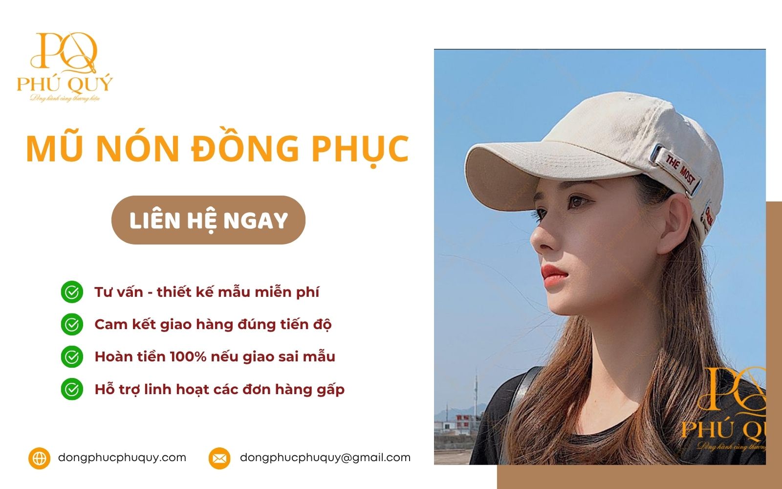 Phú Quý xưởng may nón du lịch uy tín