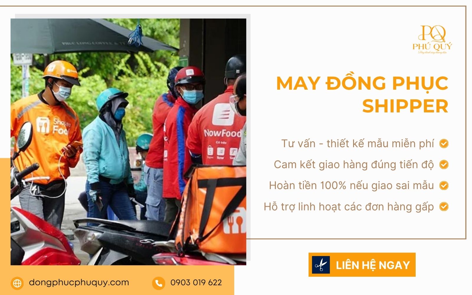 May đồng phục nhân viên