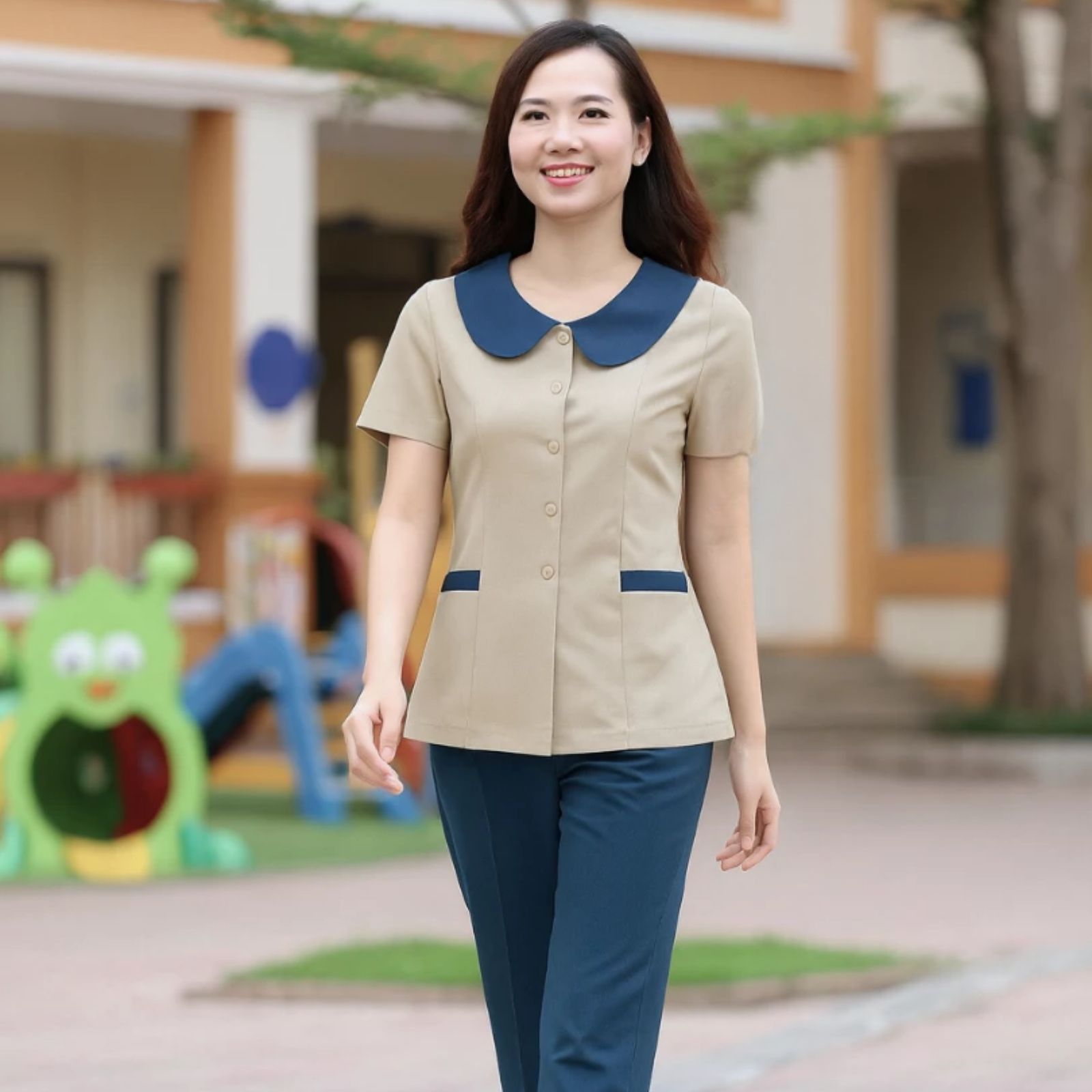 Đồ bộ đồng phục giáo viên trường mầm non Đồ bộ đồng phục giáo viên trường mầm non