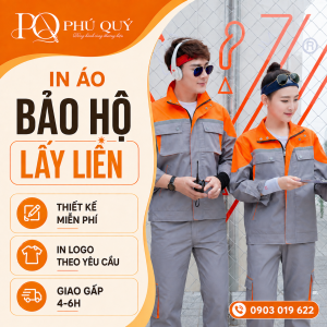 In áo bảo hộ lao động lấy liền