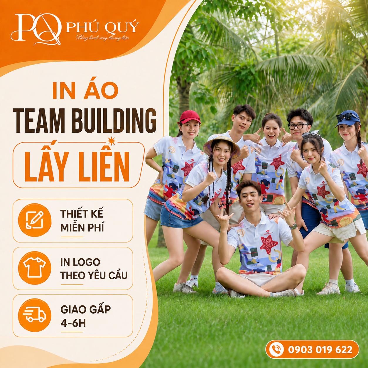 In Áo Team Building Lấy Liền TPHCM