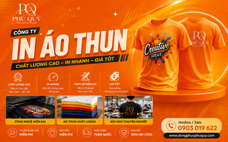 Công Ty In Áo Thun Uy Tín, Chất Lượng Tại TP.HCM – Đồng Phục Phú Quý