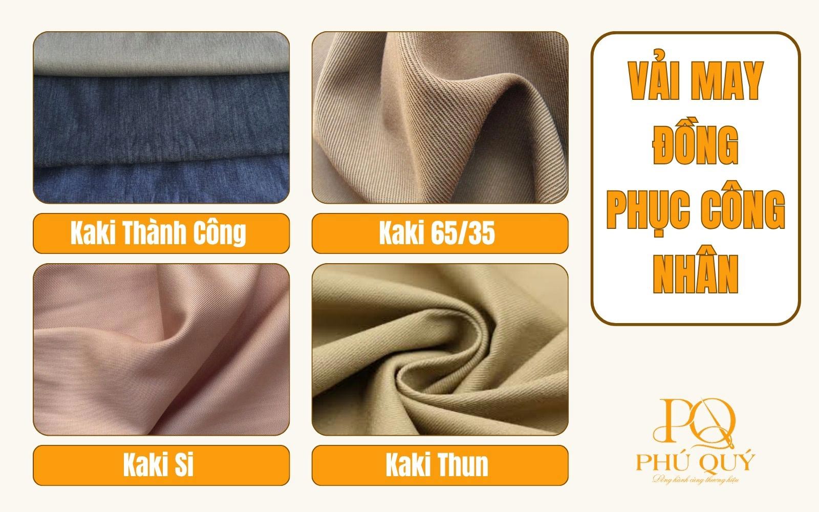 Các loại vải thường dùng để may áo đồng phục cho công nhân